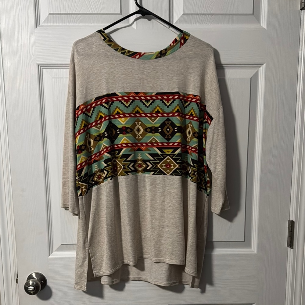 Honeyme Curvy 3/4 sleeve tunic